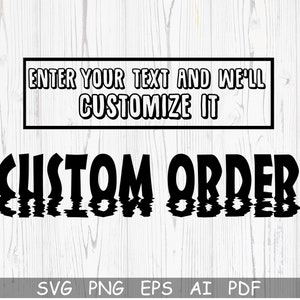 Custom Order Svg, Custom Wavy Letters SVG, PNG, EPS, Colorful Stacked Wavy Letters, Vintage, Custom Saying, Cut File For Cricut Silhouette
