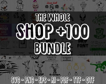 Whole Shop Bundle Svg, All Current & Future Designs, Retro Png Sublimation Designs And Svg Cutting Files,Svg Bundle,Trendy Digital Downloads