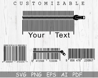 Barcode Svg, Customizable Barcode, Barcode Cricut, Cut files, Plain Barcode Scan Bar, Barcode Clip Art, Barcode Png, Instant Download