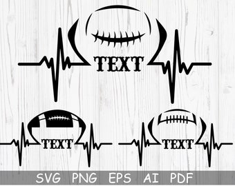 Football Heart SVG, Football player svg, Football svg, Football mom svg,Football name, Football Season,customize you text diy,svg for cricut