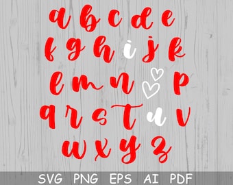 Valentine Alphabet I Love You Svg, Kids Valentines Svg, Valentine Alphabet Cricut Svg, Alphabet Svg, Valentine's Day Svg, alentine Shirt Svg