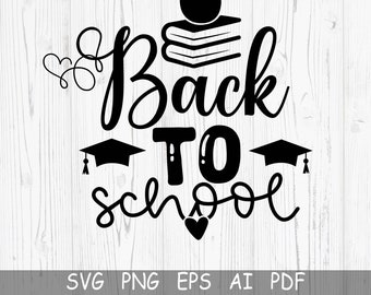 Back To School SVG, Teacher SVG, 1st Day of School SVG, Pencil Svg, Welcome Back Png, Svg Files For Cricut, Sublimation Designs Downloads