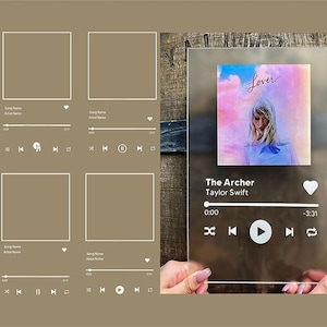 Reproductor de música Svg, Arte de canción de acrílico, Reproductor de música de vidrio Svg, Botones de reproducción Svg, Png, Eps, Cricut, Reproductor de canciones Svg, Portada de canción de álbum, PAQUETE 8x