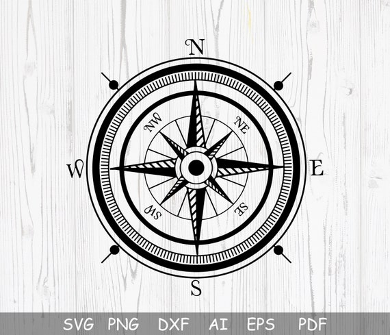 Compass Svg. Nautical compass Svg. Compass Rose Svg. Compass Star Svg.  Compass clipart. Cricut, Silhouette, cut file, shirt, svg dxf jpg png