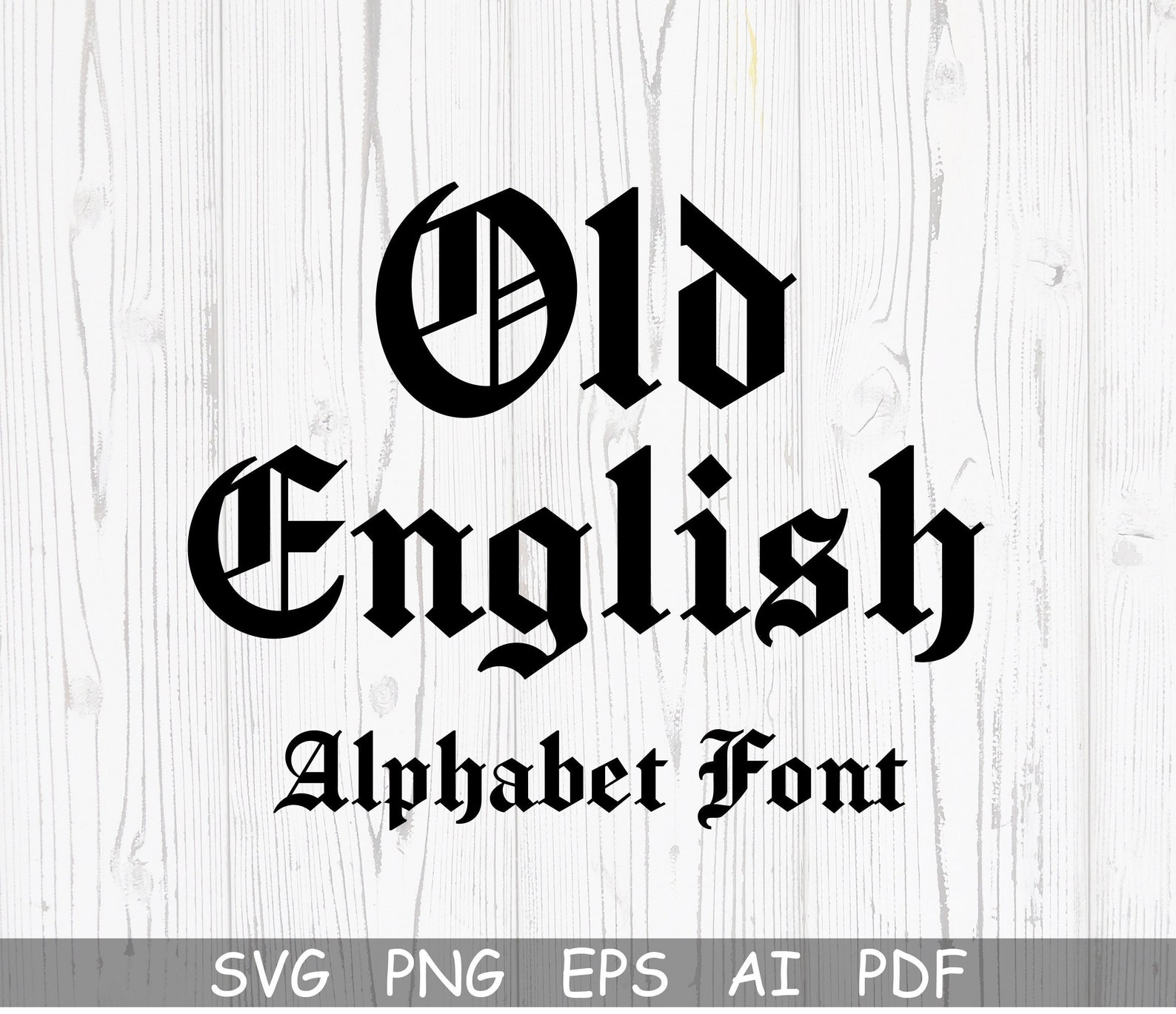 OLD ENGLISH FONT Svg Cricut Fonts Old English Alphabet Svg Etsy