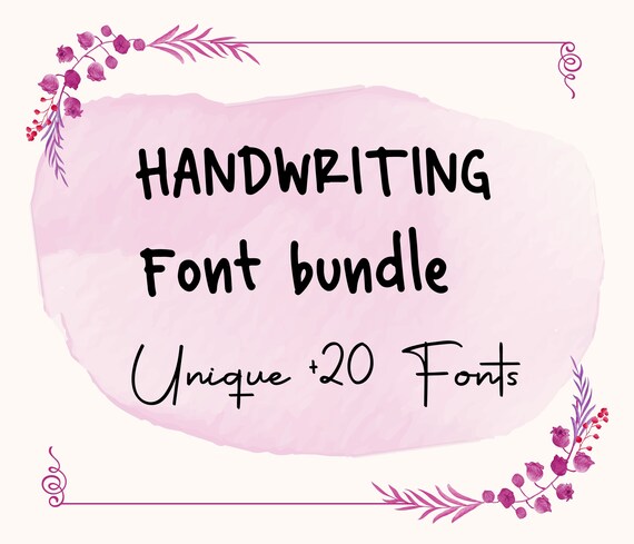 Handwriting Fonts Cricut Font List Printable Text Fonts - Etsy