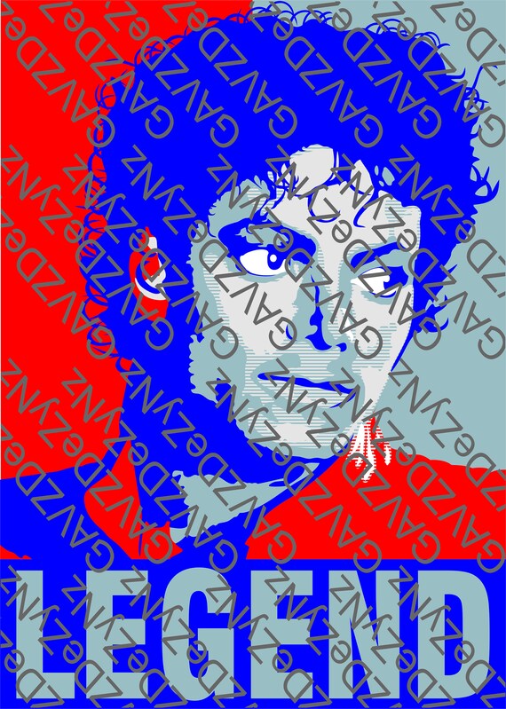 Michael Jackson Legend Portrait, Vector Art (SVG, PDF, PNG) - Etsy