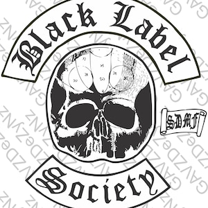 Black Label Society Vest with Different Patches