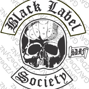 Black Label Society Vest with Different Patches