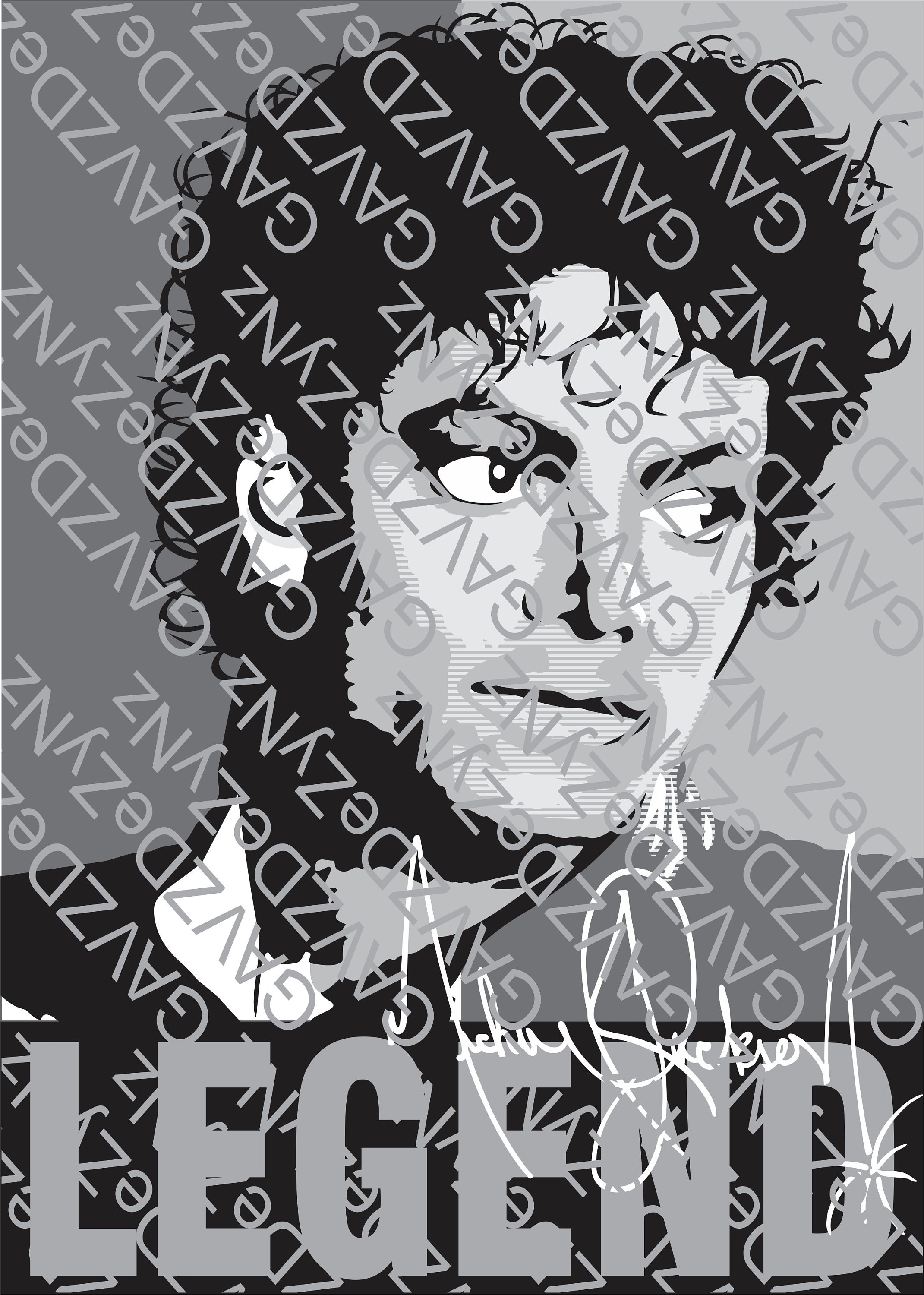 Michael Jackson Legend Portrait, Vector Art (SVG, PDF, PNG) - Etsy