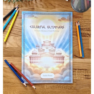 Greek Coloring Book, Mythology, Educational Book, Gift Ideas, Creative