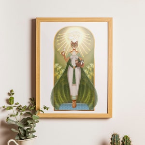 Bastet | Art Print | Egyptian Gods | Mythology | Cat Goddess