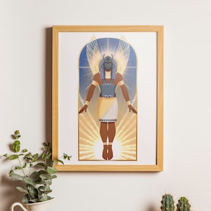 Khepri / Lámina artística / Dioses egipcios / Mitología