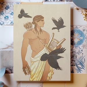 Poster del dio greco Apollo – Stampa artistica mitologica in formato A4