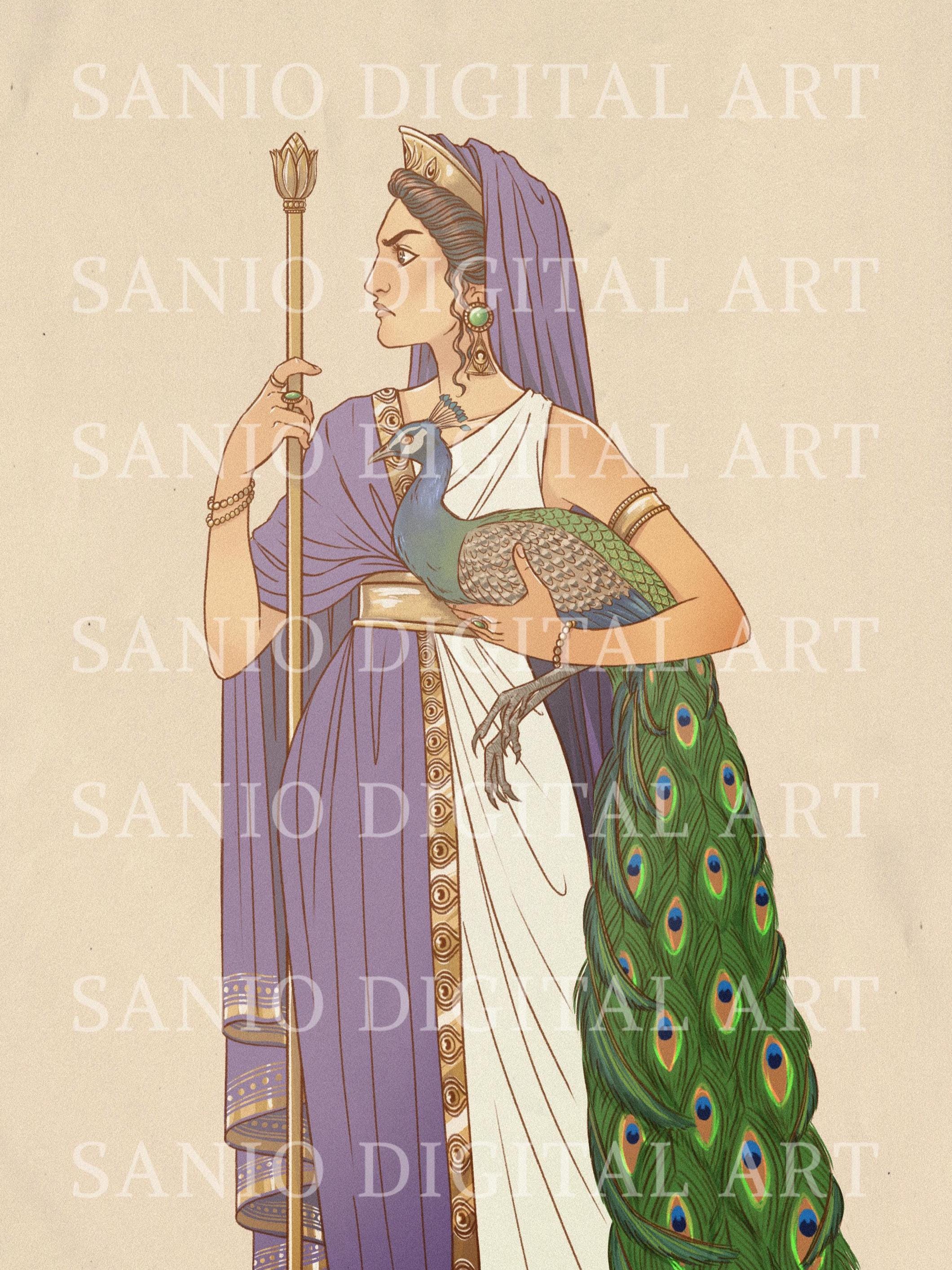 Hera Greek Goddess Poster – A4 Mythology Art Print - Etsy Hong Kong