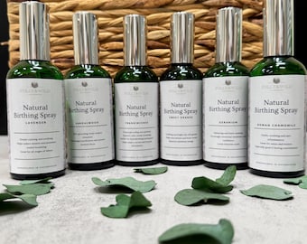 Spray de aceite esencial natural para el parto - Aprobado por Hypnobirth