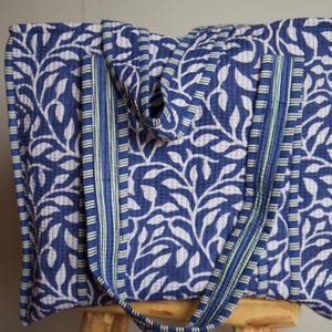 Sac cabas réversible - Maxi tote bag coton matelassé - Sac fourre tout - Sac de cours - Sac de sport - Sac de plage