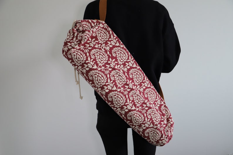 Yoga mat bag Bag for sports mats with Indian motifs image 5