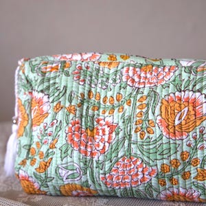 Trousse de toilette blockprint - Trousse de maquillage
