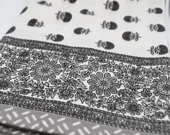 Nappe coton / Tablecloth / Motifs indien / Block print / Nappe indienne