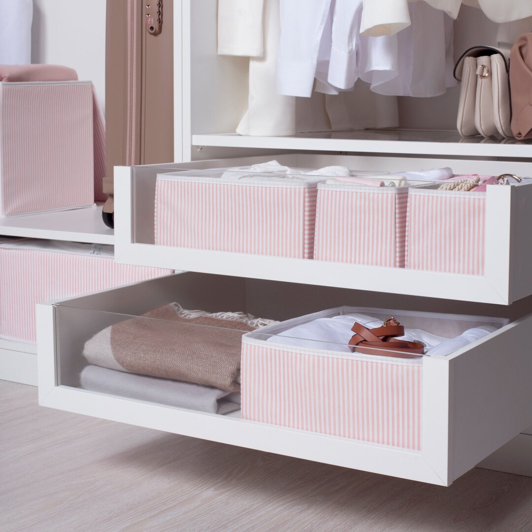 Drawer Box Shelf Box Storage Box Closet Organizer Set of 4 Etsy