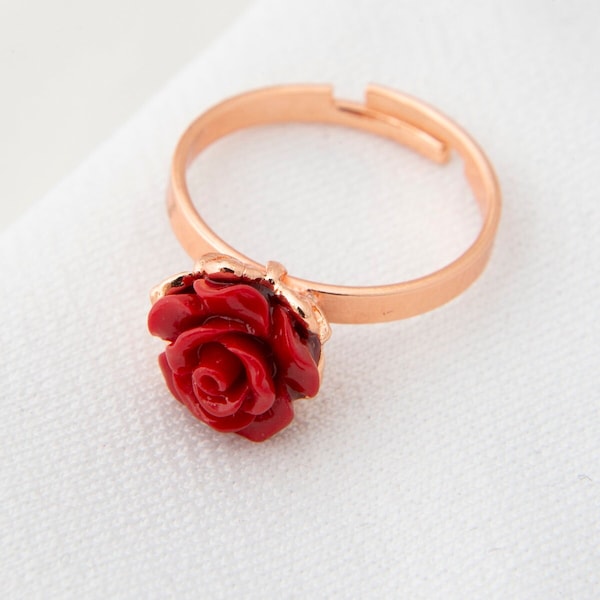 Red Rose Ring Etsy
