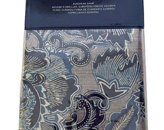 NEW Ralph Lauren Journey's End Rainey Euro Sham 26x26 Navy Blue
