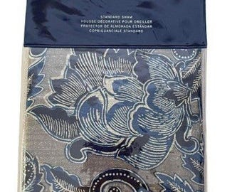 NEW Ralph Lauren Journey's End Rainey Standard Sham 20x28 Navy Blue