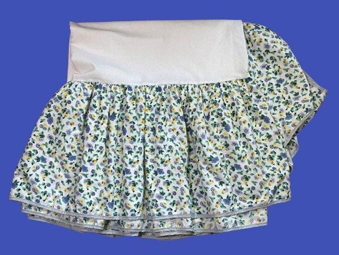 Laura Ashley Polyanthus Full Double Size Bedskirt Dust Ruffle Floral - Etsy