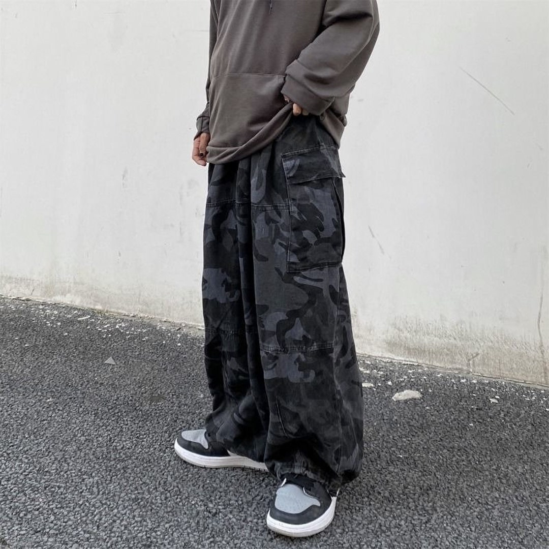 Acheter Jean Baggy rétro pour Homme Y2K Goth, vêtements pour hommes,  pantalon en Denim surdimensionné, droit, Hip Hop japonais, Streetwear,  pantalon Cargo large pour hommes