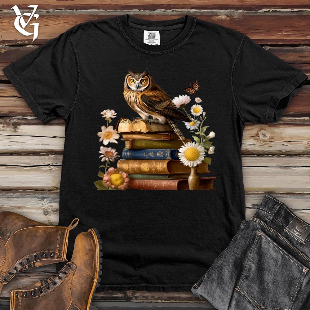 Owl Wisdom Heavy Cotton Comfort Colors Tee