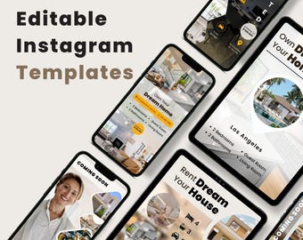 Instagram Vorlagen für Canva: Bearbeitbare Canva Social Media Posts