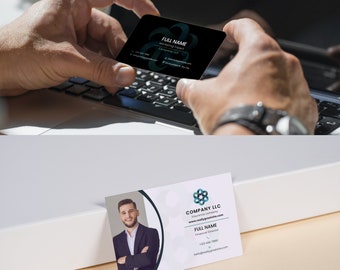 Luxus Visitenkarte Vorlage: Bearbeitbares Canva Design