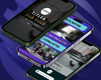 Canva Video Templates für Instagram Reels & Stories | Bearbeitbares Social Media Pack (1080p)