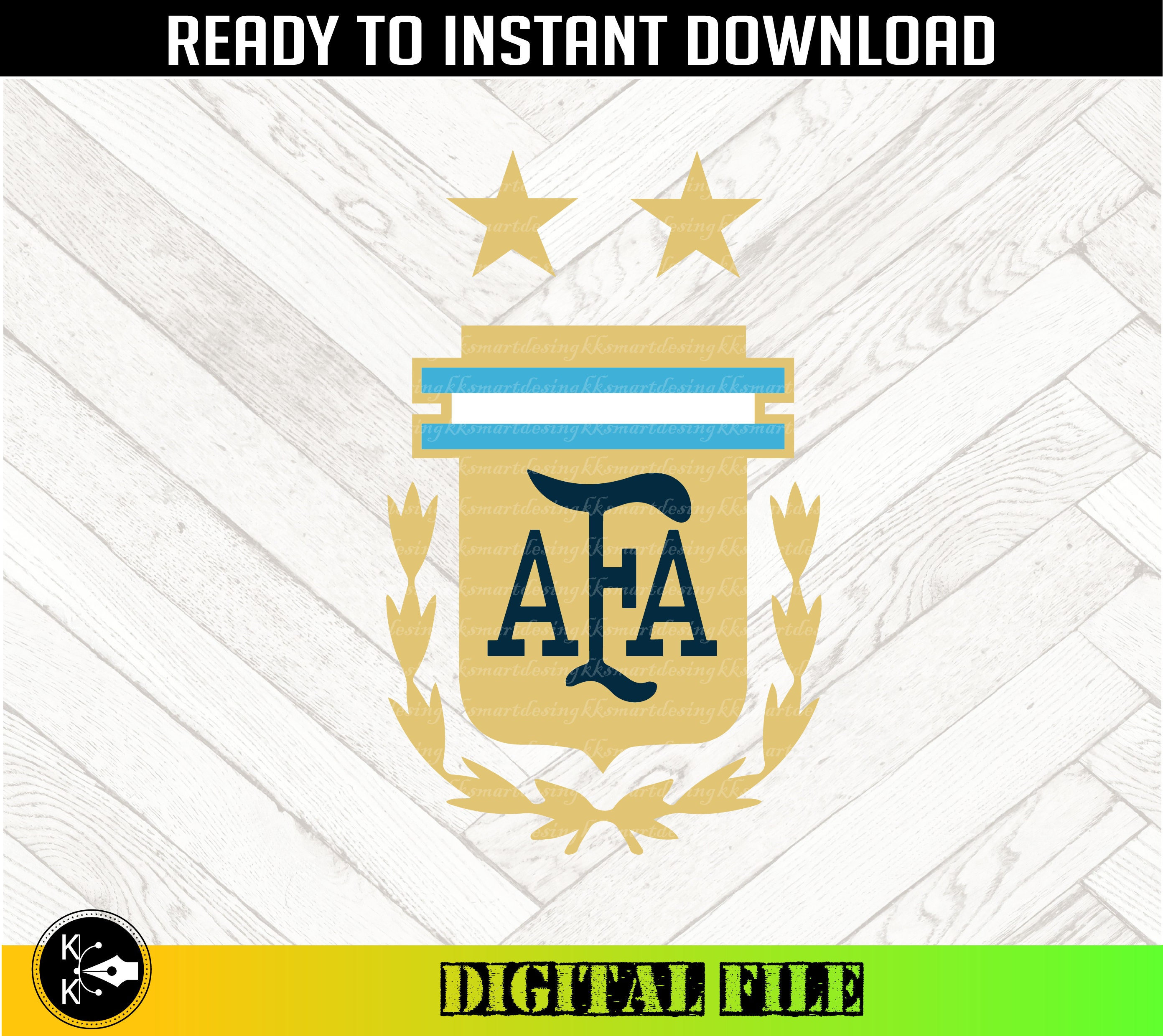 Argentina Football Team Logo, Png, Svg,digital File, Argentina