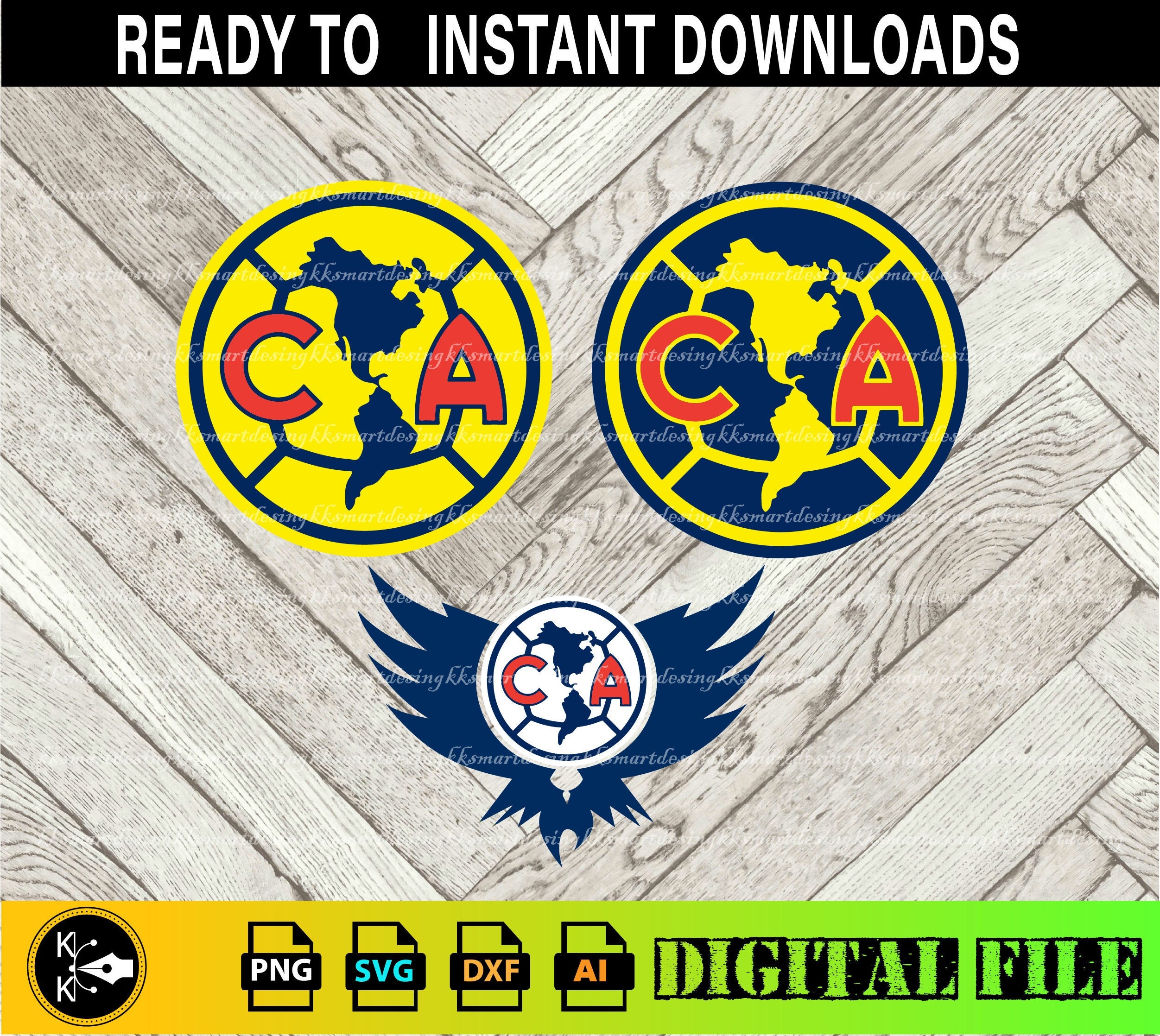 Club America Logo Mexico League Mx Digital Files PNG - Etsy Australia