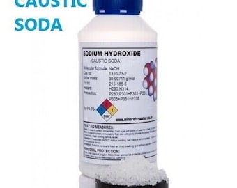 Sodium Hydroxide 99% Caustic Soda Lye Drain Cleaner Oven Cleaner Sink Unblocker