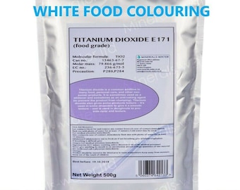 Titanium Dioxide FOOD GRADE White Pigment Candle Sugarflair Cake Icing Whitener