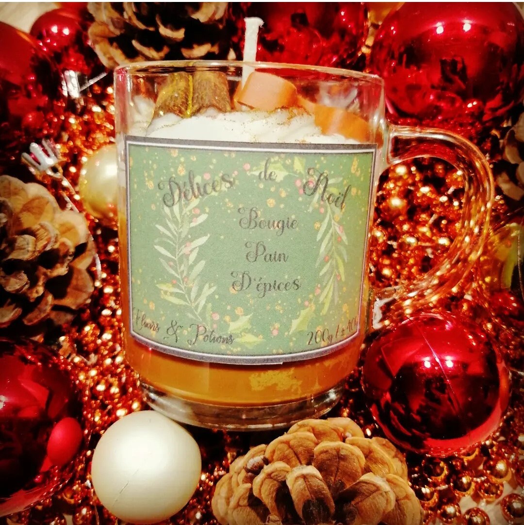 Bougie Artisanale Délices de Noël Pain d'épices