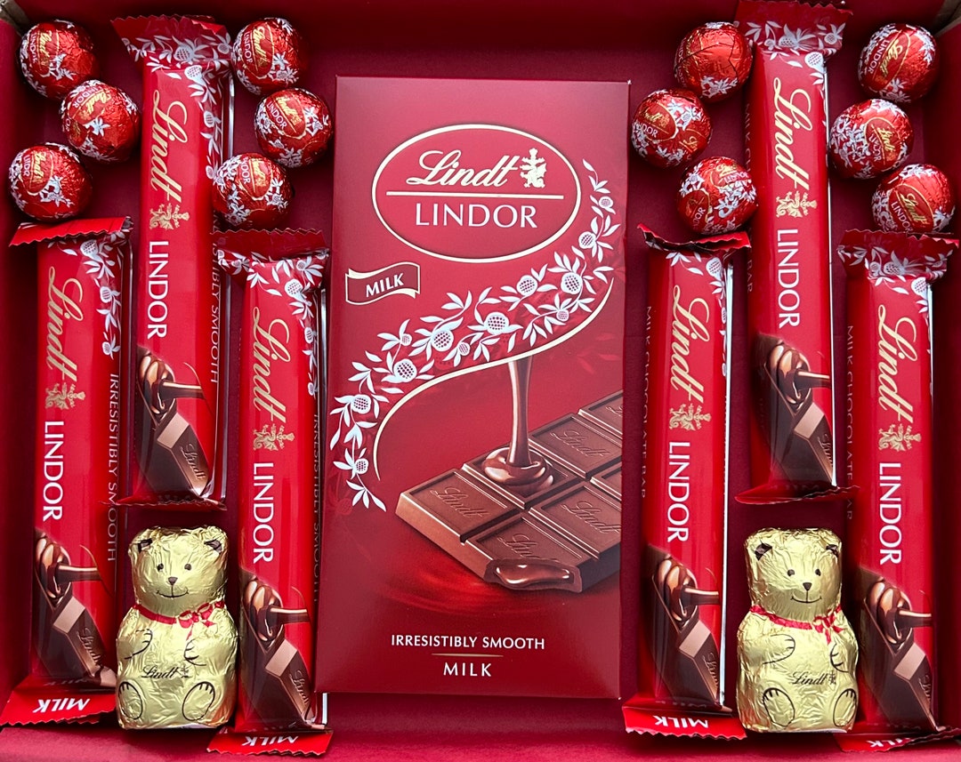 Lindt Lindor Chocolate Truffles Teddy Bear Treat Box Etsy UK