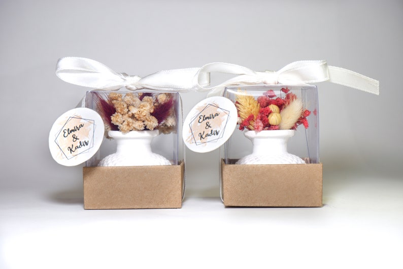 Minimal Boho Style Vase Wedding Favors White Stone Dust Vase Etsy