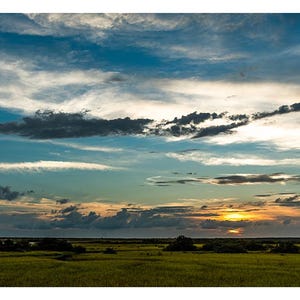 Marshland, Sunset Photo, Blue Hour Downloads, Printable Wall Art, Florida Landscape, Printable Wall Art, Florida Sunset, Bedroom Wall Decor