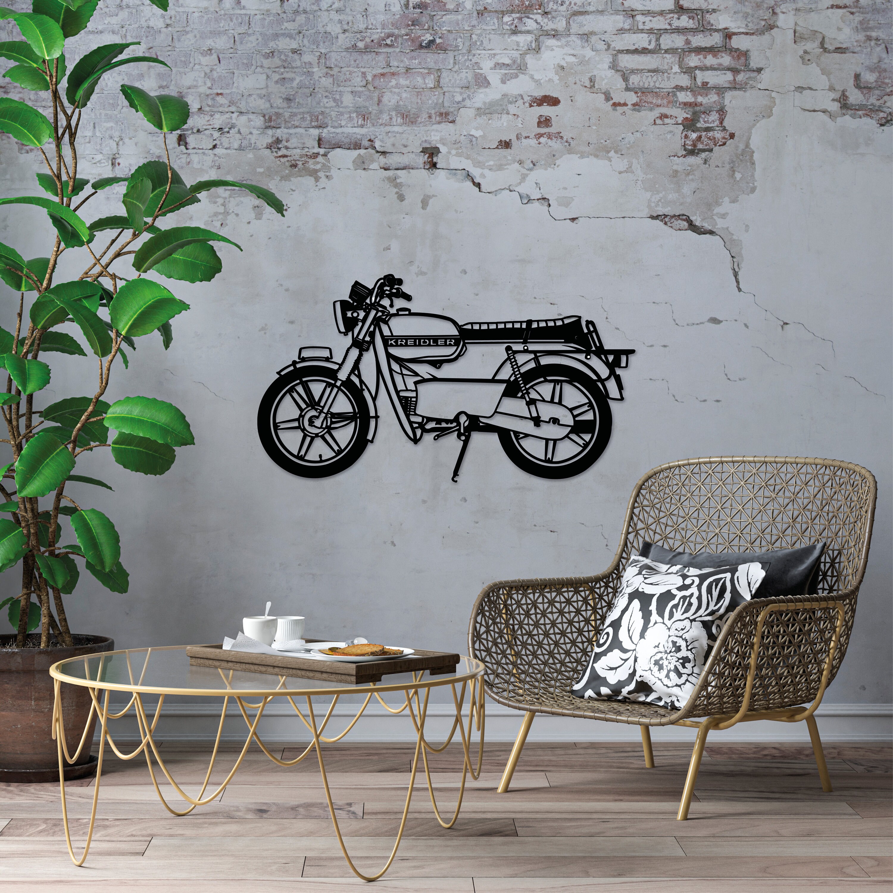 Kreidler 78cm • Motorcycle Wall Art • Gift for Bike Enthusiast - Etsy