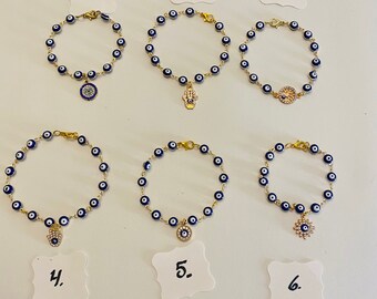 Evil eye charm bracelet