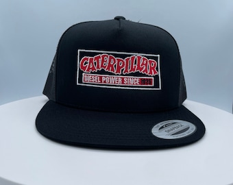 Rare Caterpillar Embroidered Hat – Collector’s Edition | Industrial Heritage Style