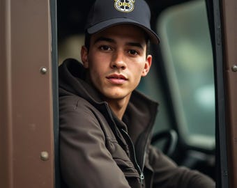 UPS Teamsters Unión Embroidered Trucker Hat.
