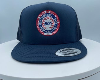 Operating Engineer Custom Union Number Trucker hat.