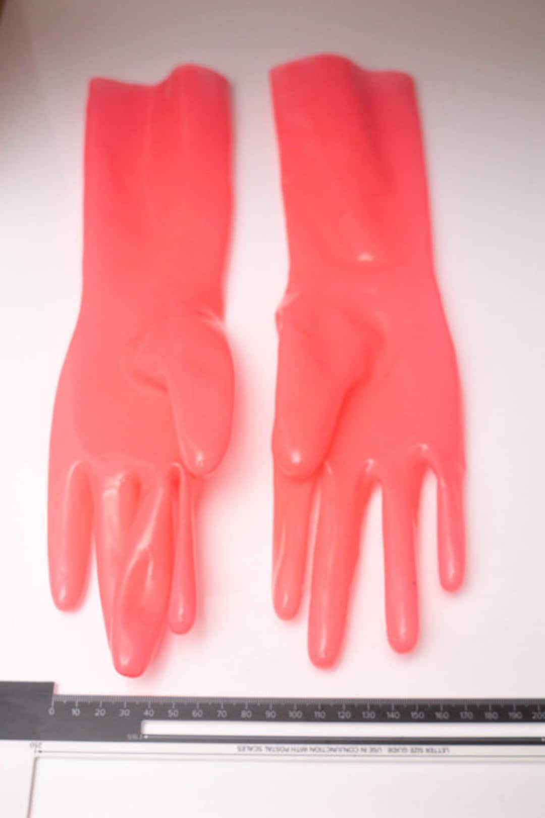Pink Latex Gloves Made to Measure Etsy