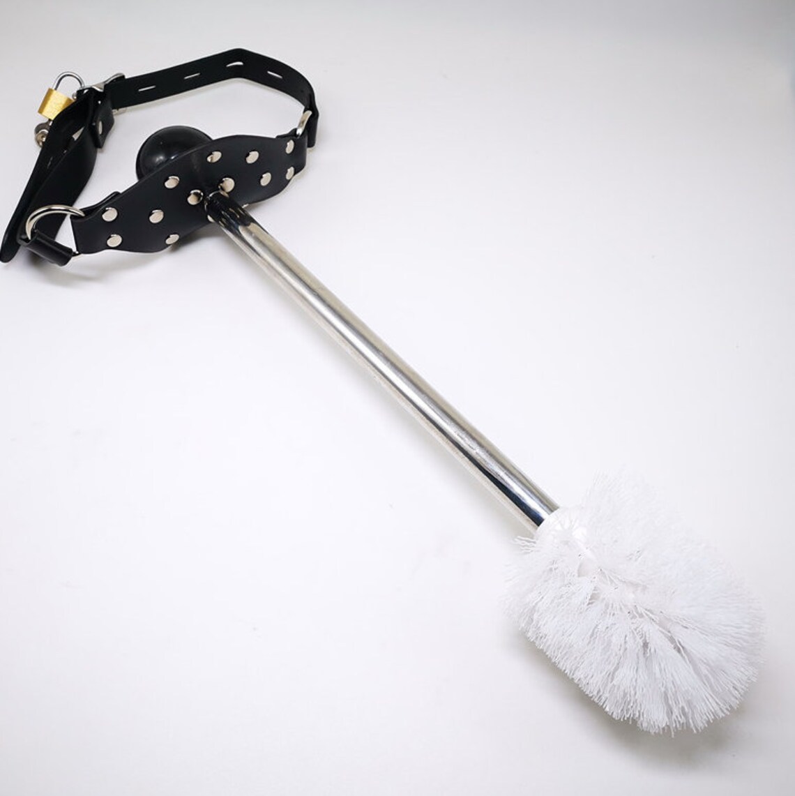 Toilet Loo Brush With Rubber Ball Gag Femdom Mature BDSM Etsy UK