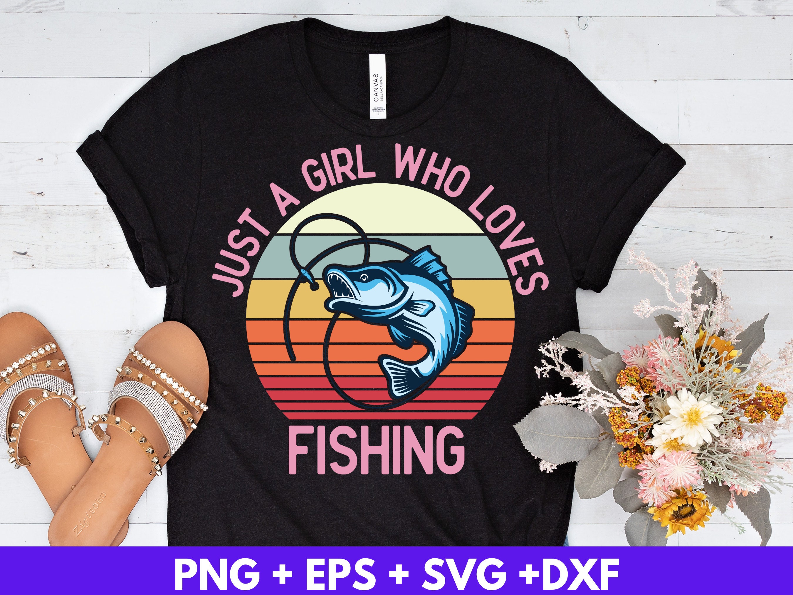 Girl Loves Fishing 